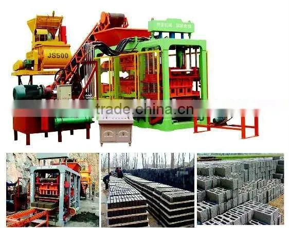 Competitive price QT6-15 paving brick forming machine with long working life