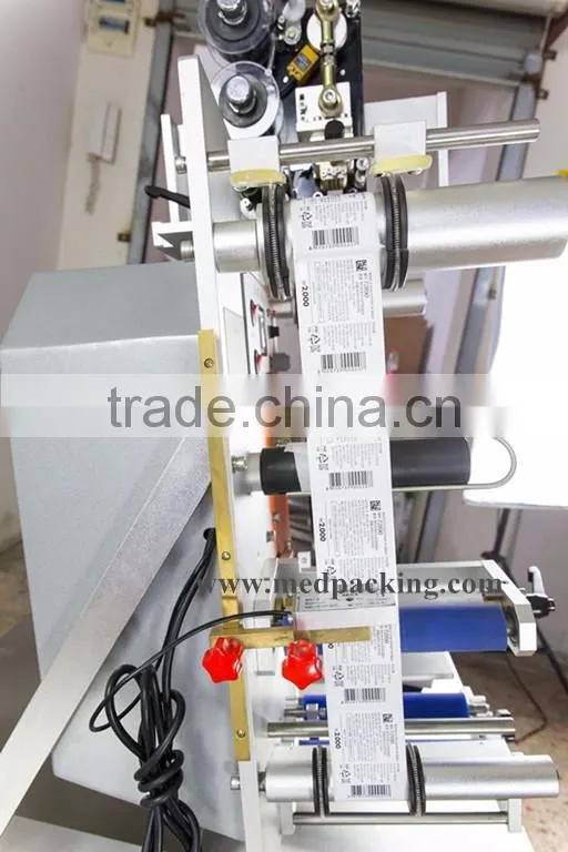 Round bottle labelling machine with printer for glass bottles/plastic bottles/iron can
