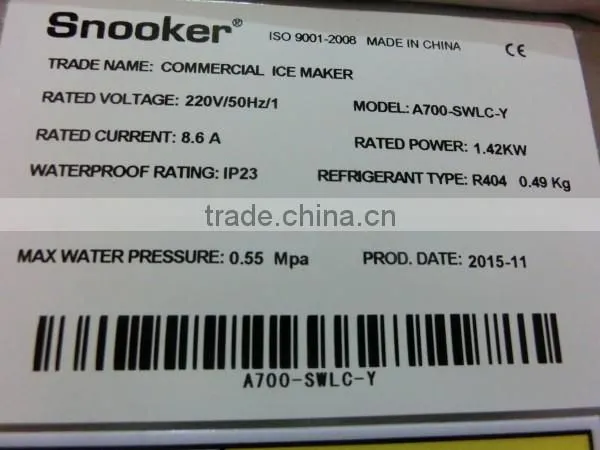 Best Sell stainess steel commercial ice making machine, cube ice maker