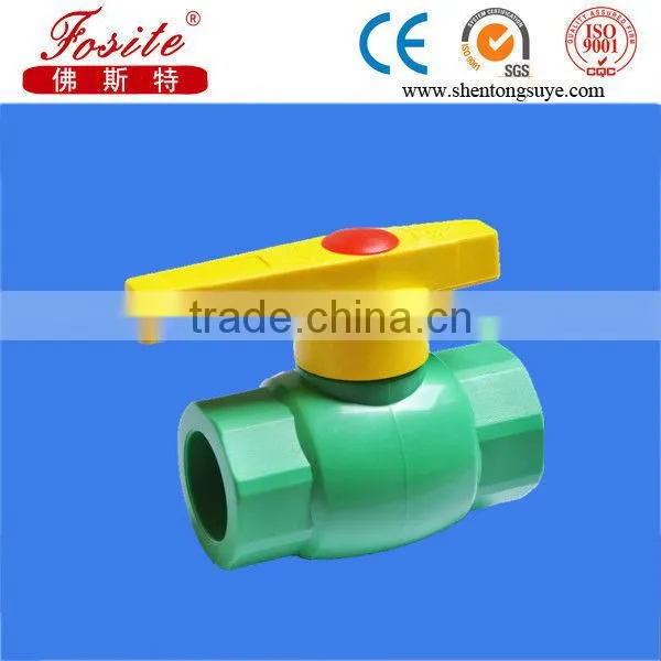 China best material PPR Double Union Steel Ball Valve
