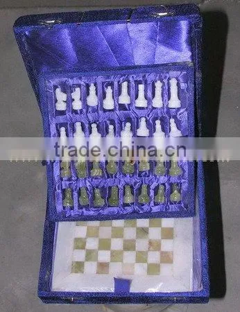 Natural Color 2017 ONYX CHESS BOARDS WITH FIGURES
