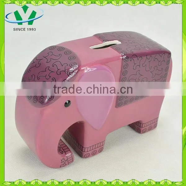 Ceramic elephant piggy bank