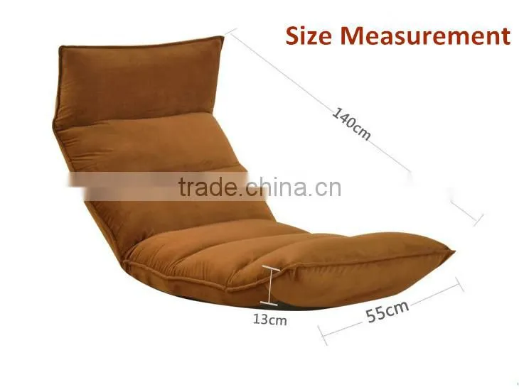 fashion creative suede leisure legless chair sofa, single seat leisure sofa chair, leisure modern floor sofa seating
