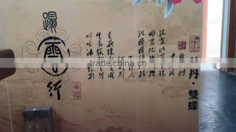 Personalized Solid Wood Folding Screen UV printing on wood Home Decoration Birch Screen