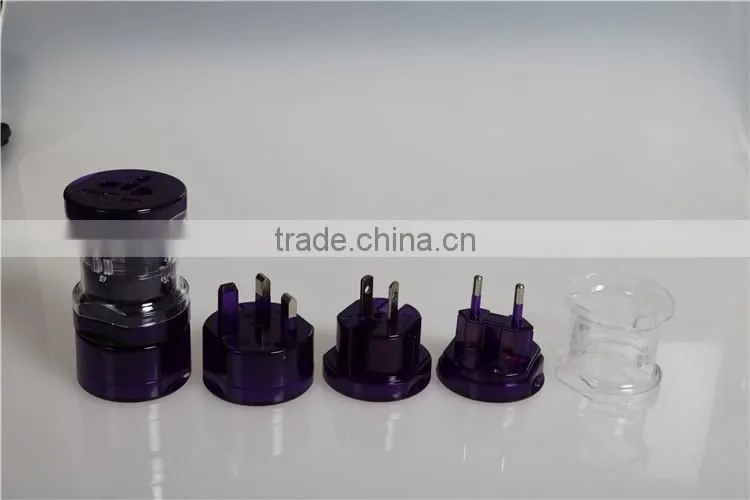 all in one universal international plug adapter world travel SY-02 DC power adapter 1european plug ac switching