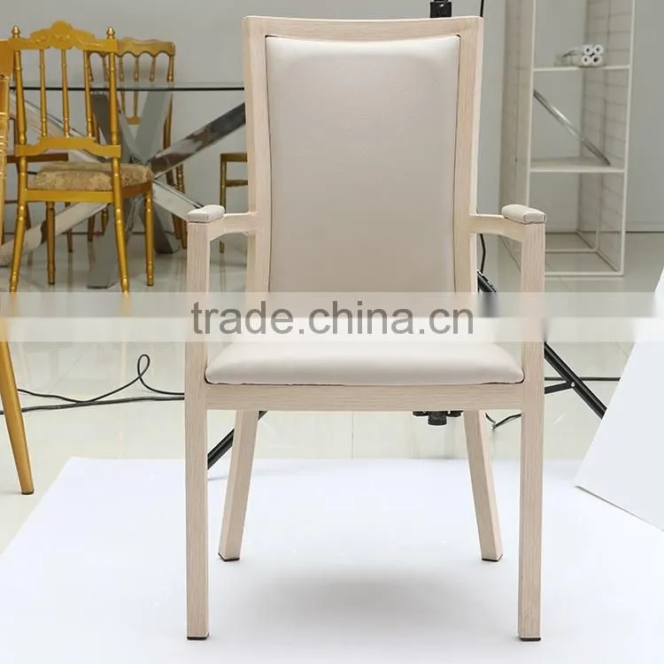 White leather cheap waiting room chair with comfotable back