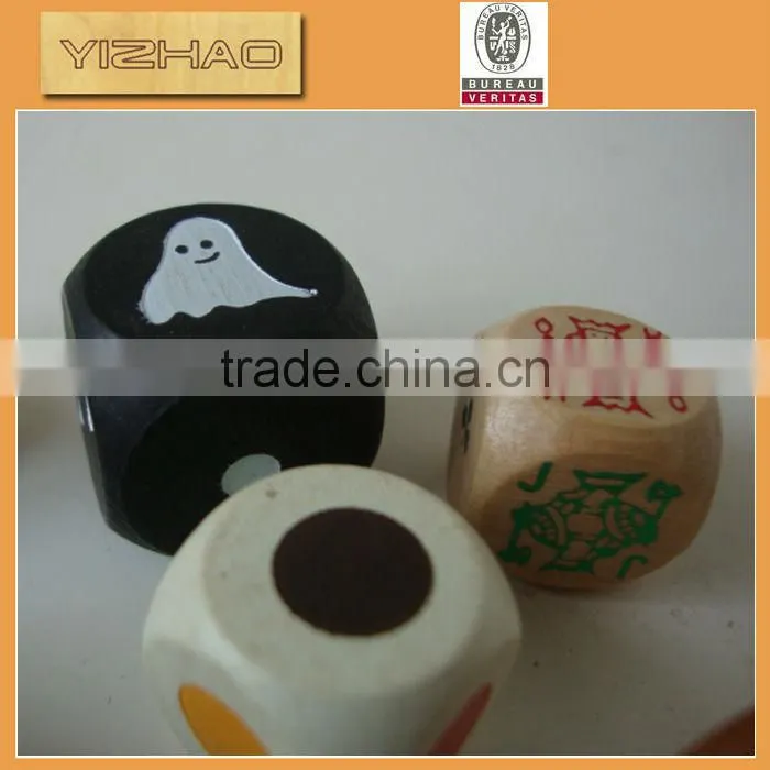 Wholesale Colorful Wooden Custom Dice,bubble toy