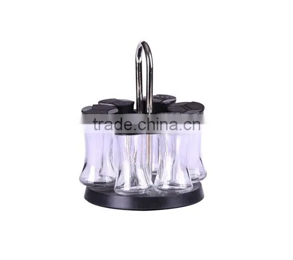 small glass condiment set