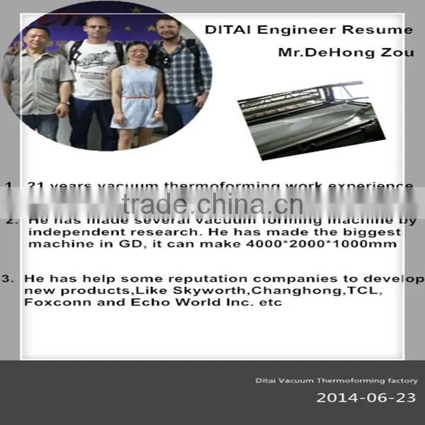Vacuum forming plastic advertising products