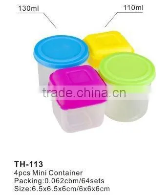 Plastic mini combine storage bento lunch box and food containers