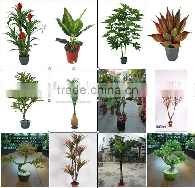 fake plastic plant green palm and banana trees suppliers