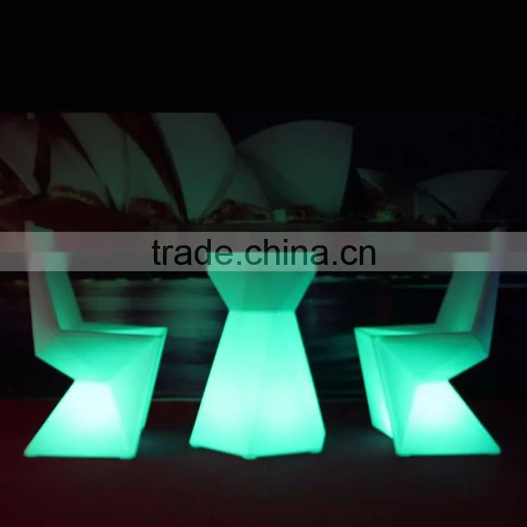 Led Flower Shape Party Table and Chair