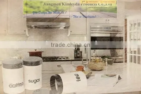 Plastic lid tea sugar coffee kitchen container set of 3
