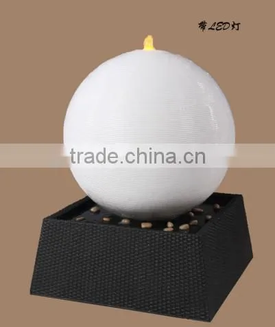 wholesale artificial fiberglass LED water fountains for home