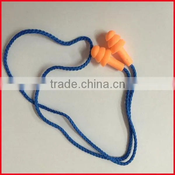 industrial safety earplug wholesalers with cotton string earplugs