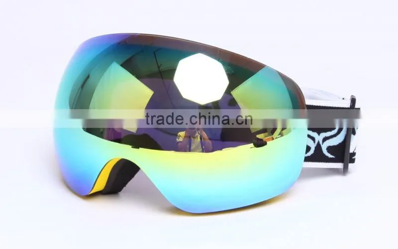 TPU flexible frame custom snowboarding goggles, snow boarding goggles, ski glasses