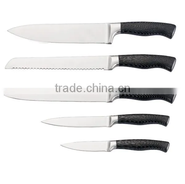 A3339F-2 Kitchen Knife Set Stainless Steel Cutlery Set with Ergonomic Handle