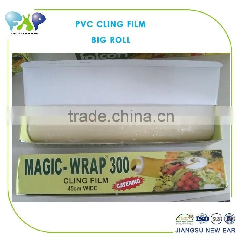Best fresh pvc food grade stretch wrap film PE transparent soft cling film