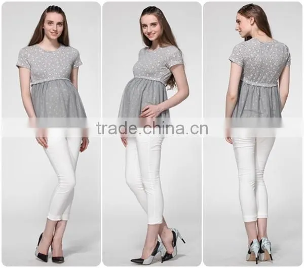 Factory supply Fashion design ladys chiffon blouses womens hot sex images waiste for pregnant women