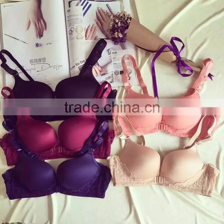 Women size fancy lace hot sexy girls photos underwear dress bra set