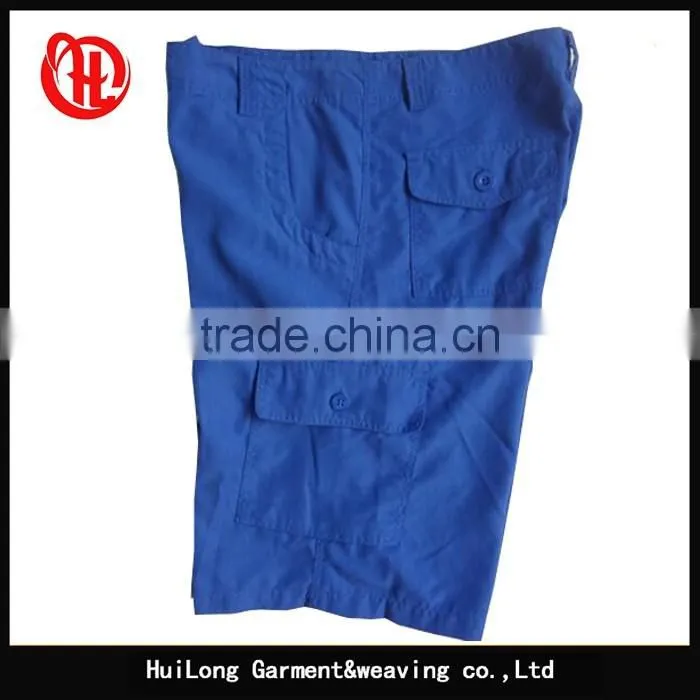 Apparel men outdoor comfortable solid cargo shorts