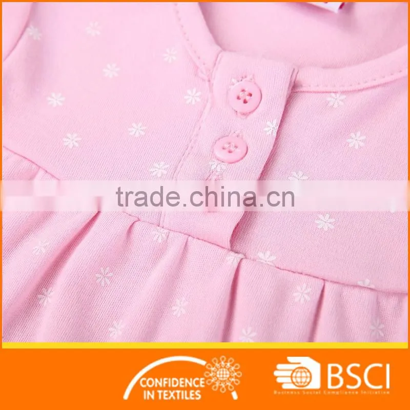 nice pink embroidery baby body romper