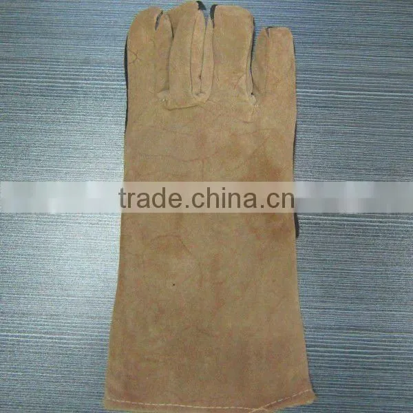 Manufacturer Cow Split Welding Worker Leather Gloves