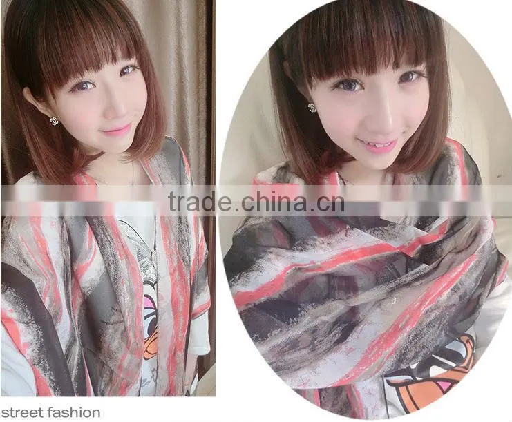 Embroidered silk style shawls simple