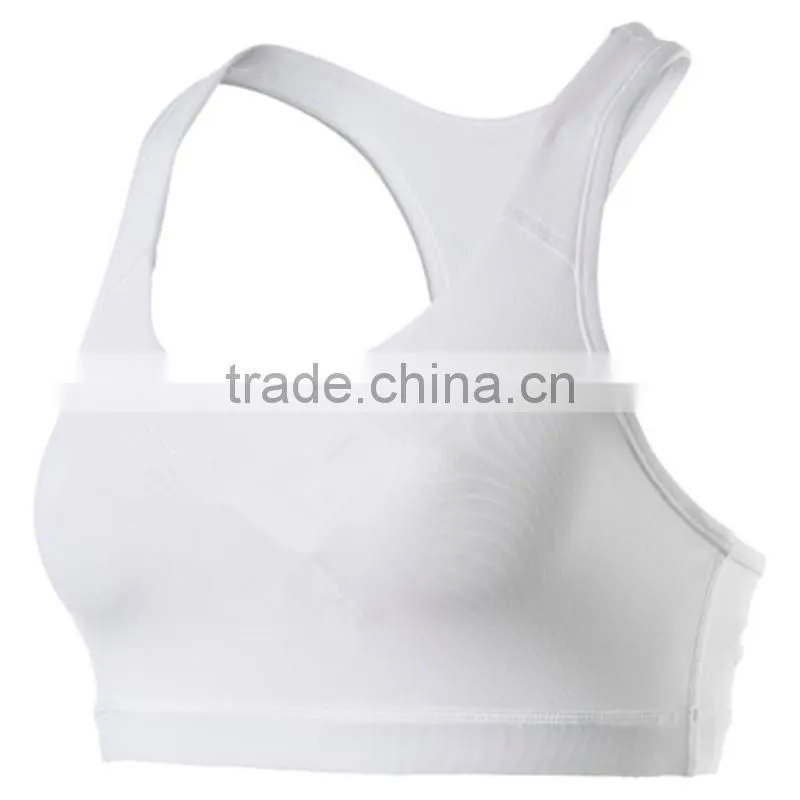 Wholesale women sexy custom blank plain fashionable sports training bra top