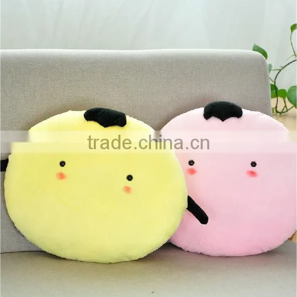 OEM pea polyester funny cute custom wholesale sofa emoji foam cushion pillow