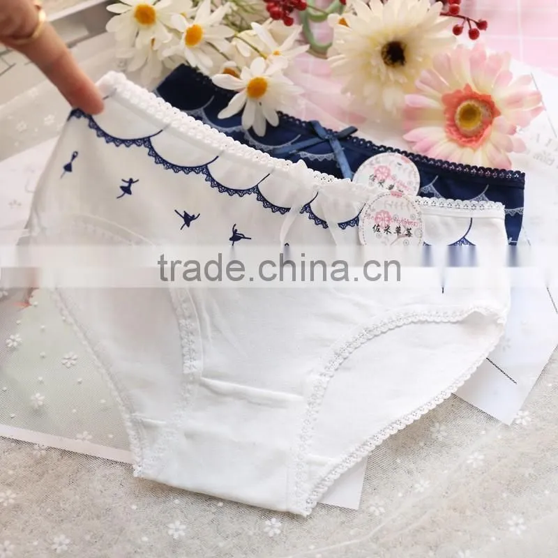 New Cute Pocket Women Cotton Underwear Girl briefs sexy panty