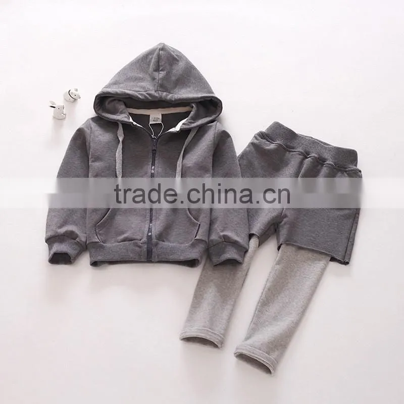 High quality european child garment cotton clothing children comfortable kids clothes set