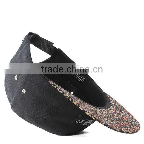 Custom Galaxy Printed 6 Panel Custom Snapback hat/Fashion Flat Bill Snap Back Cap