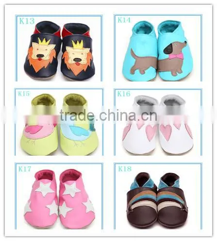 new design genuine leather infant baby shoes girl