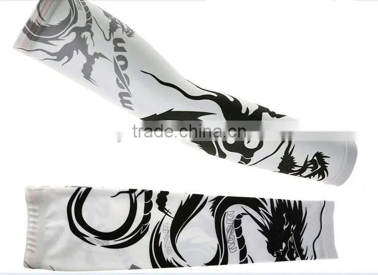 anti-uv 80% nylon spandex custom arm warmer