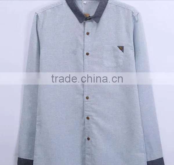 pointed collar spandex fabric mens shirt dress shirt