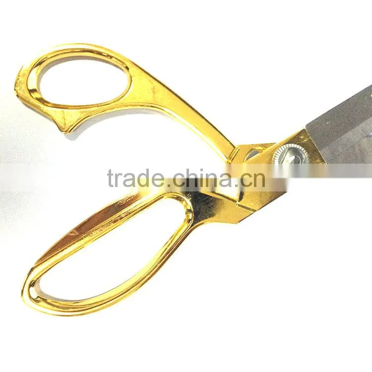 Hot Sale Golden Plating Different Types Of Household Scissors Fabric Cutting Scissors