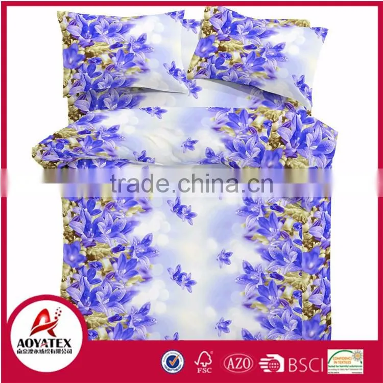 Wholesale comforter sets bedding,transparent plastic bags for quilts,microfiber bedding set