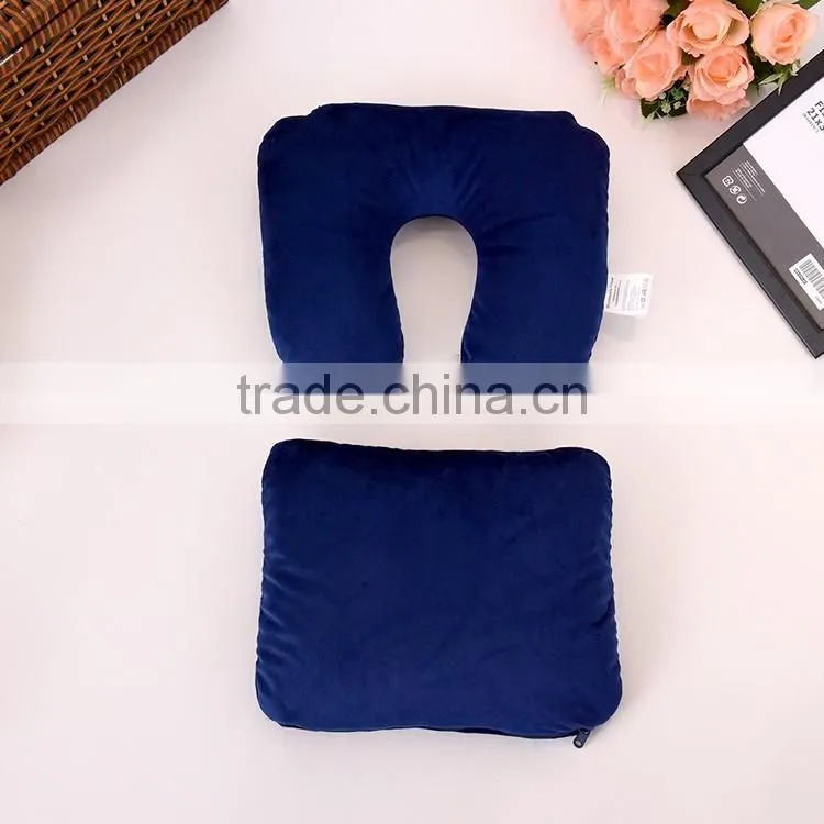 2 in 1 travel U shape microbead neck pillow, hot selling 2 in 1 pillow, easy-carrying 2 in 1 travel pillow