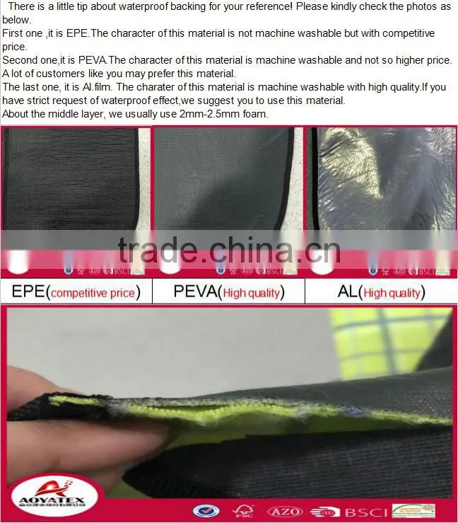 Knitted fabric fashionable portable wholesale durable waterproof camping mat