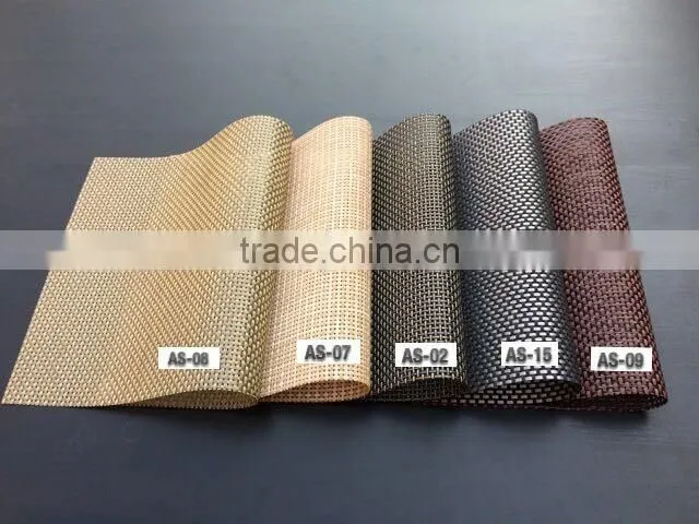 Non-slip PVC Heat Insulation Stain-resistant Woven Mesh Restaurant Placemats