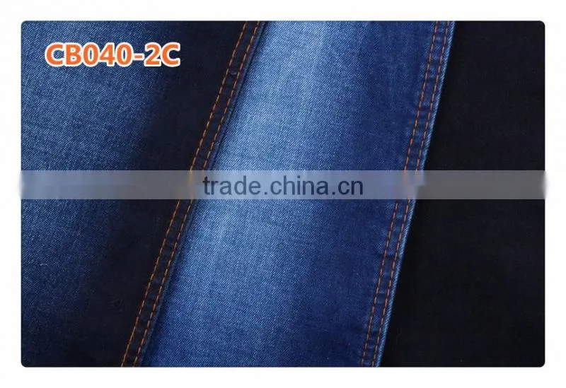CB040-2C 10oz tricolor backside good stretch cotton denim fabric