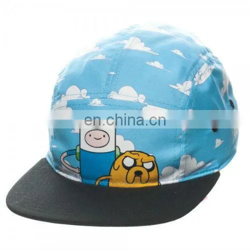 Adventure Time Finn Jake Cloud Blue 5 Panel Hat Cap and Hat