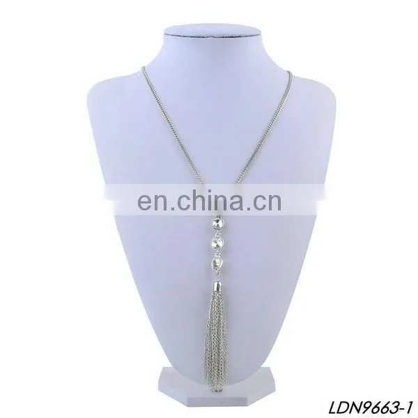 New Long Layered Gold Shark Tooth Pendant Necklace Bijuterias Atacado Colar
