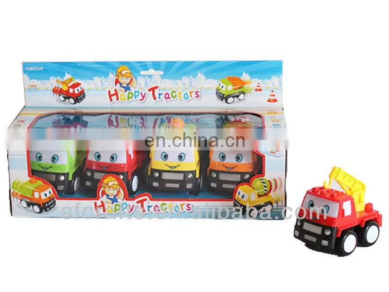 Happy plastic friction power toys cars for kid