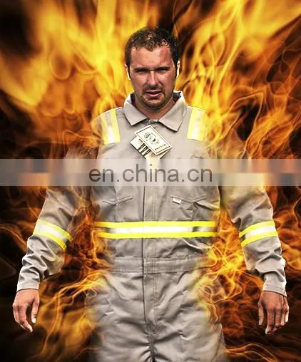 100% cotton fireproof clothing/pure cotton anti fire clothing