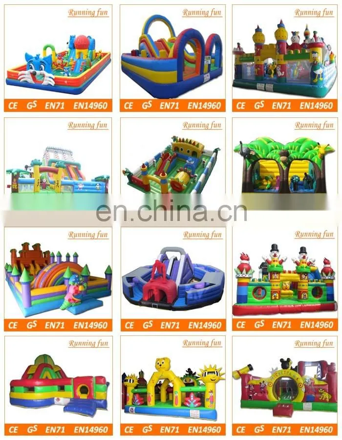 Hot Selling long wipeout inflatable obstacle course, adult inflatable obstacle course