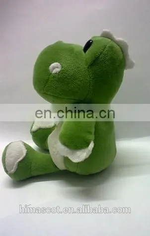 HI CE customized interesting products 2016 animatronic green dinosaur plush doll