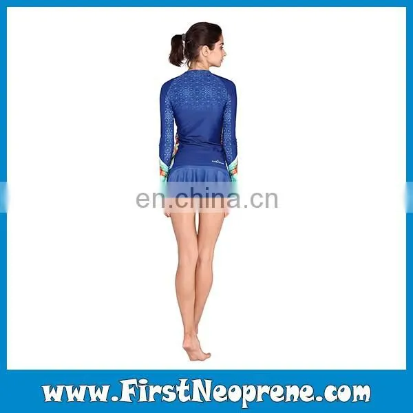 Navy Color Stylish SPF50+ Sun Protecter Functional Rash Guard