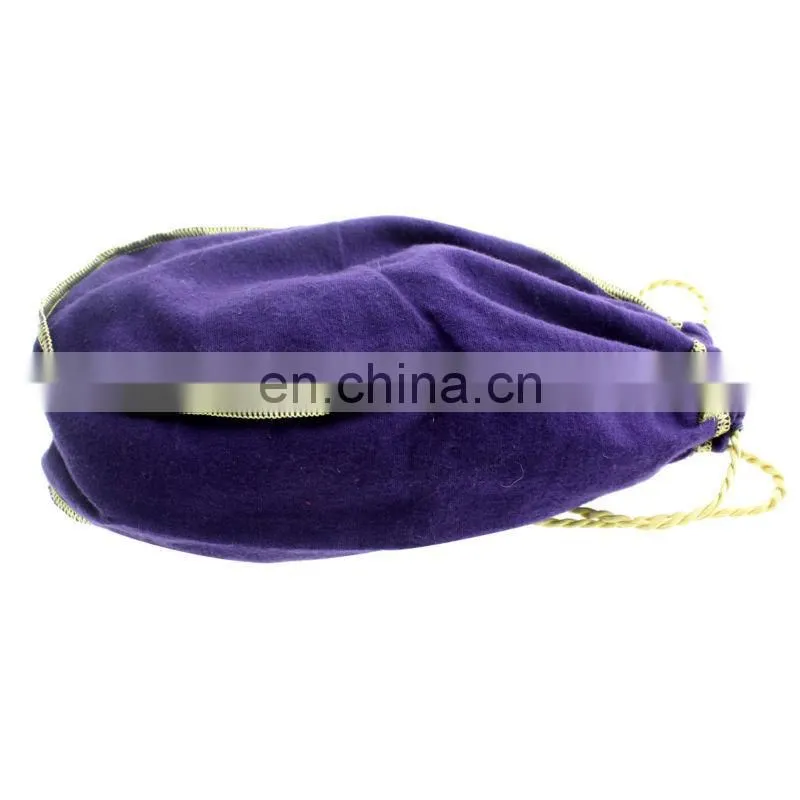 logo embroidery drawstring recycle bottle fabric bag